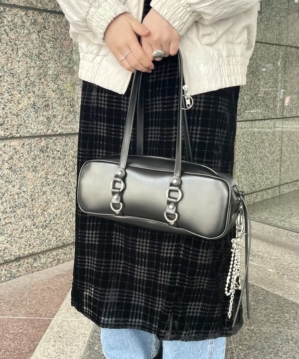 田中 里実さんの「BEAMS WOMEN｜ジャカード ナカワタ スタンドカラー ブルゾン」を使ったコーディネート