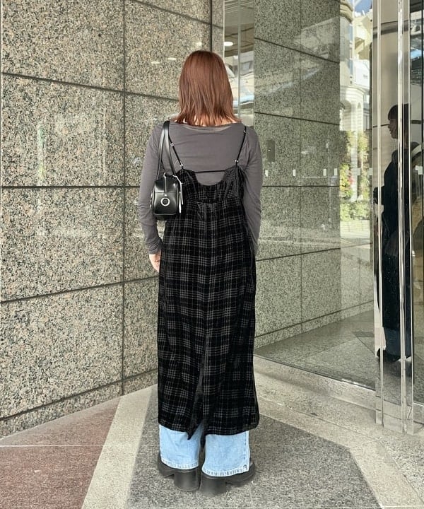 田中 里実さんの「BEAMS WOMEN｜ジャカード ナカワタ スタンドカラー ブルゾン」を使ったコーディネート