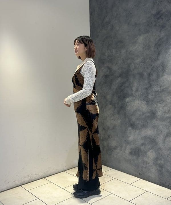 仙田 こころさんの「BEAMS WOMEN｜プリーツ レース シャツ」を使ったコーディネート