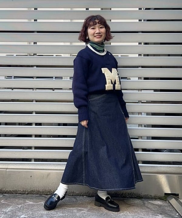 まつむさんの「BEAMS WOMEN｜ラップ プリーツ スカート」を使ったコーディネート
