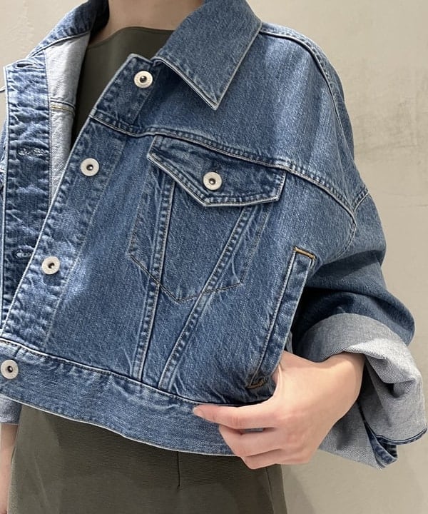 坂本 涼花さんの「BEAMS WOMEN｜【別注】upper hights / THE SHORT デニムジャケット」を使ったコーディネート
