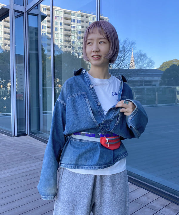 Kaoru Sakumaさんの「BEAMS WOMEN｜【別注】BUZZ RICKSON’s / USED DENIM PULLOVER」を使ったコーディネート