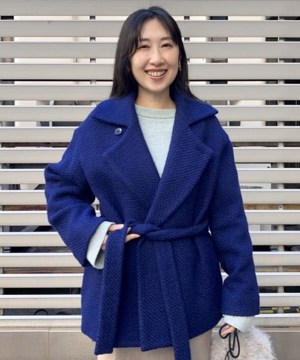 りえさんの「BEAMS WOMEN｜フェイクファー ポーチバッグ」を使ったコーディネート