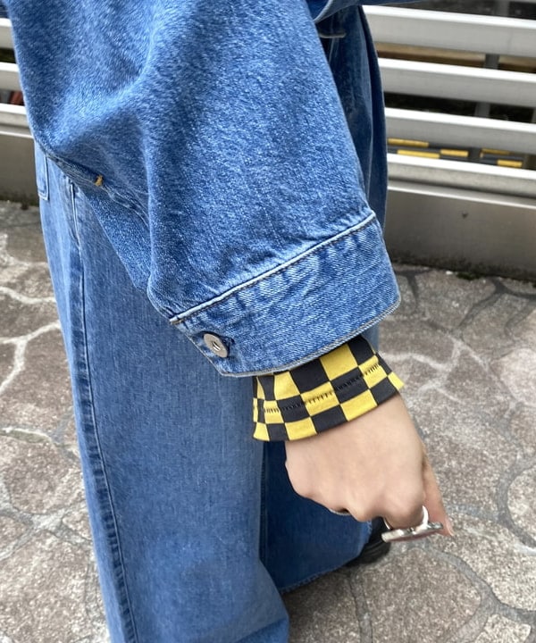 オカモト ミサキさんの「BEAMS WOMEN｜【別注】upper hights / THE SHORT デニムジャケット」を使ったコーディネート