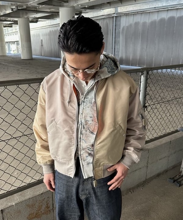 エイトさんの「BEAMS WOMEN｜フェードカモ ジップアップ フーディ」を使ったコーディネート