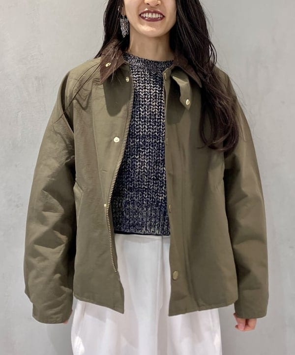 五十峯 さよさんの「BEAMS WOMEN｜【別注】Barbour / Transport グログラン ジャケット」を使ったコーディネート
