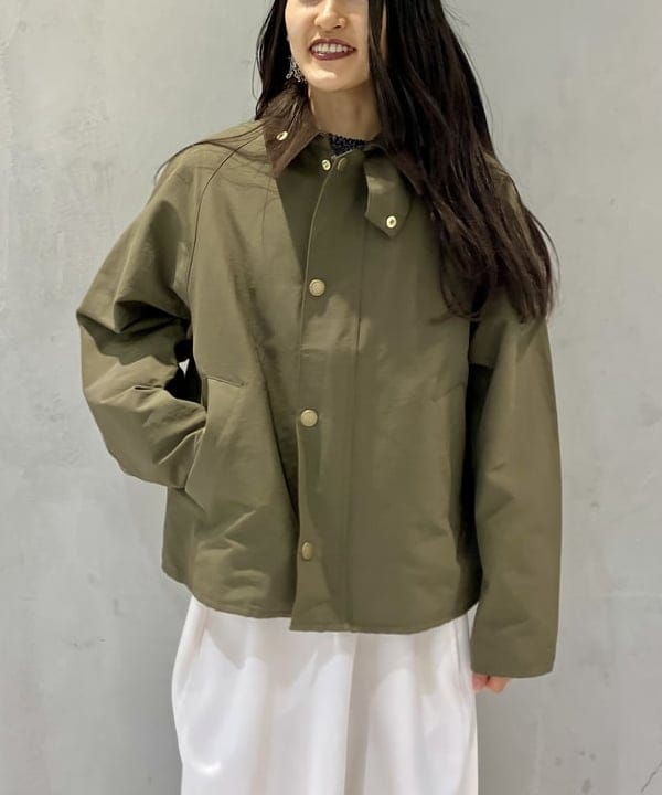 五十峯 さよさんの「BEAMS WOMEN｜【別注】Barbour / Transport グログラン ジャケット」を使ったコーディネート
