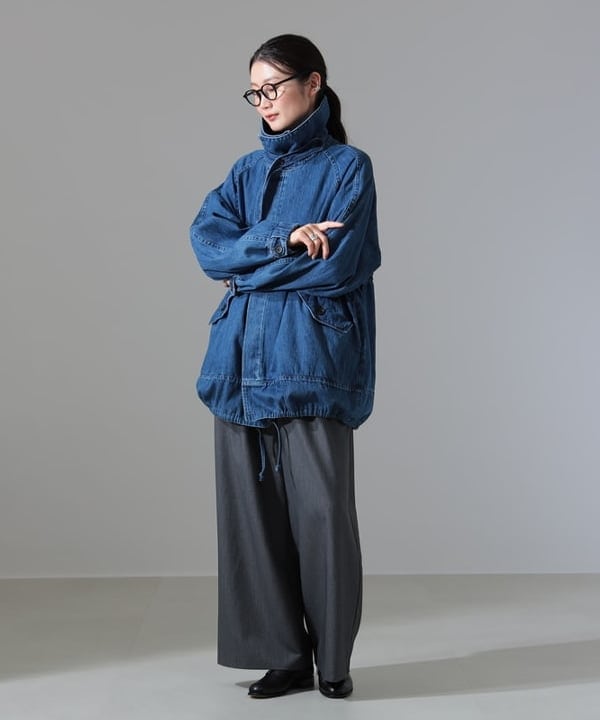 隈元 楓さんの「BEAMS WOMEN｜ポプリン 2タックパンツ」を使ったコーディネート