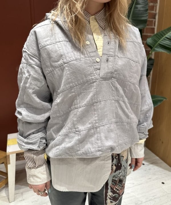 竹村 澄玲さんの「BEAMS WOMEN｜コットン ローン クレイジー ボタンダウン ロングスリーブ」を使ったコーディネート