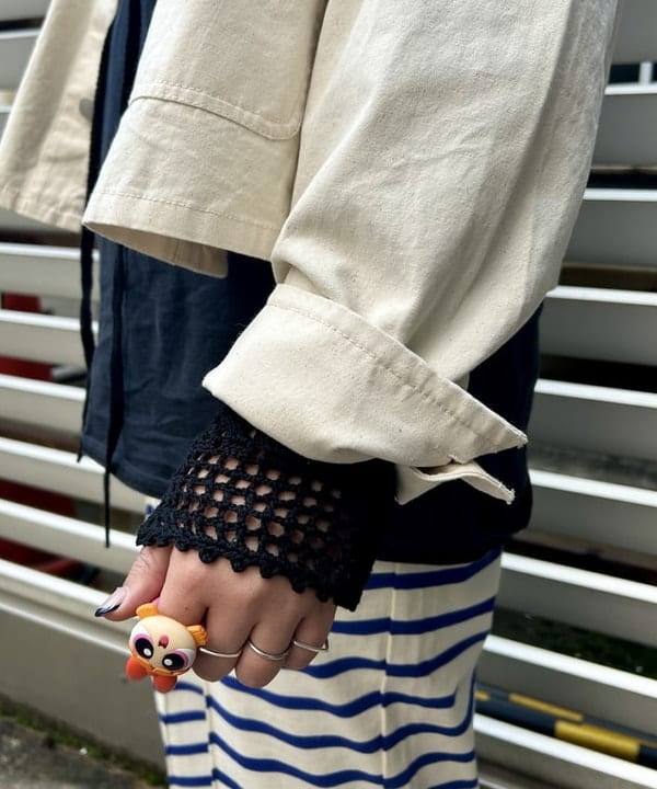 Kyooka Sayakaさんの「BEAMS WOMEN｜レース ニット ボレロ」を使ったコーディネート