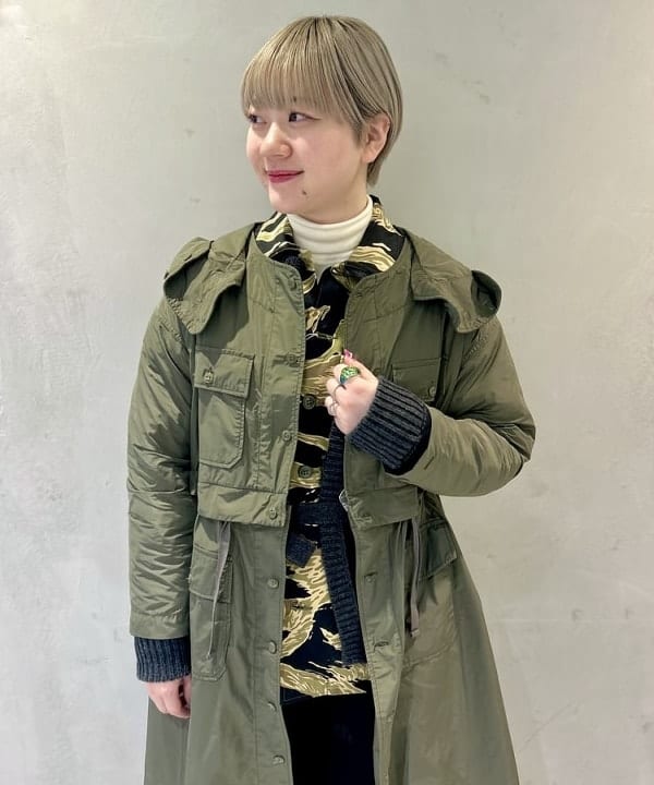 スミレさんの「BEAMS WOMEN｜3ゲージ 2トーン アラン カーディガン」を使ったコーディネート