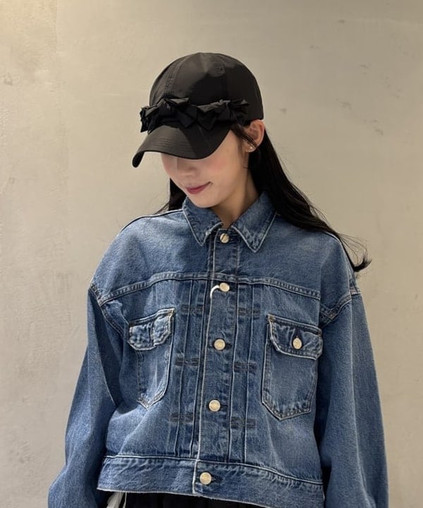 松田 陽茉莉さんの「BEAMS WOMEN｜【別注】Casselini / フロント リボン キャップ」を使ったコーディネート