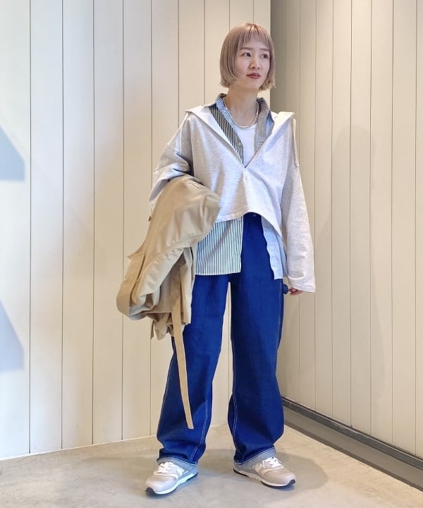 Kaoru Sakumaさんの「BEAMS WOMEN｜HAVERSACK / ハイゲージ 裏毛 フーデット パーカー」を使ったコーディネート