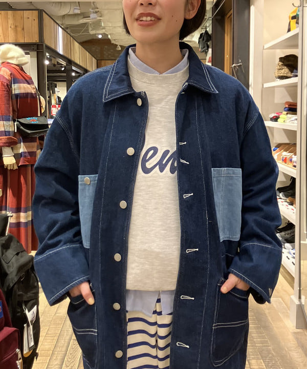 葵さんの「BEAMS WOMEN｜クレイジー ビッグ カバーオールコート」を使ったコーディネート