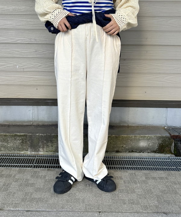 チナツさんの「BEAMS WOMEN｜BEAMS BOY / フライス 1cm ボーダー」を使ったコーディネート