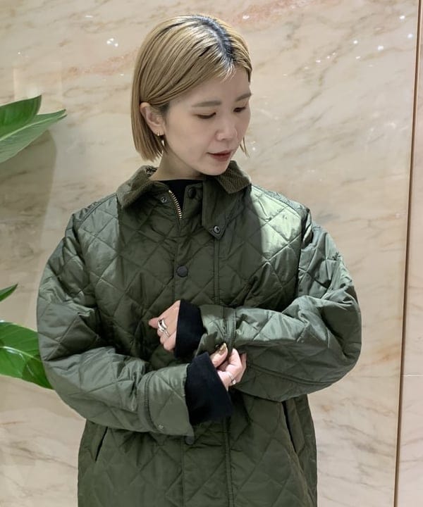 AONO SHIKAMAさんの「BEAMS WOMEN｜Barbour / TRANSPORT キルティング ジャケット」を使ったコーディネート