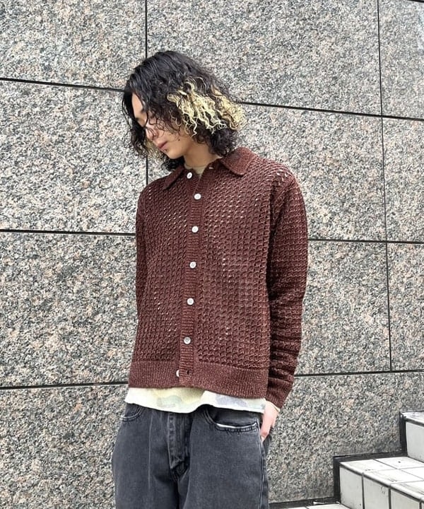 菊田 悠さんの「BEAMS WOMEN｜5ゲージ メッシュ ポロシャツ」を使ったコーディネート
