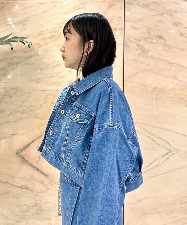西村 章代さんの「BEAMS WOMEN｜【別注】upper hights / THE SHORT デニムジャケット」を使ったコーディネート