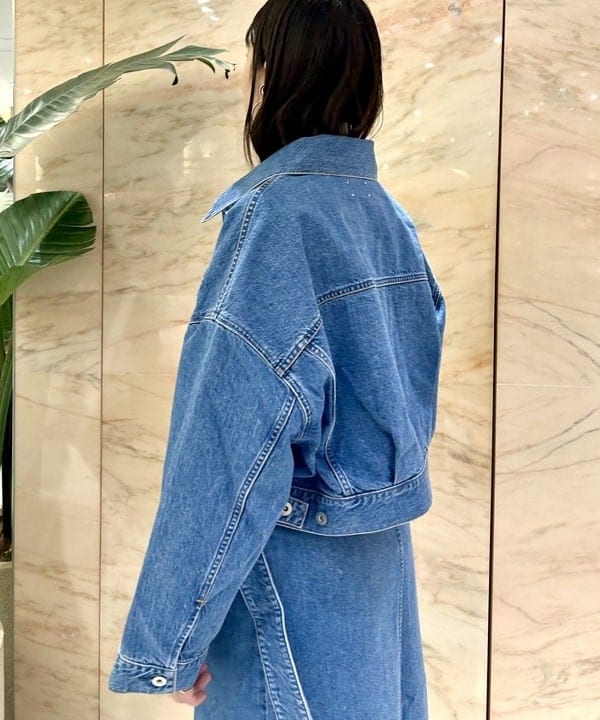 西村 章代さんの「BEAMS WOMEN｜【別注】upper hights / THE SHORT デニムジャケット」を使ったコーディネート