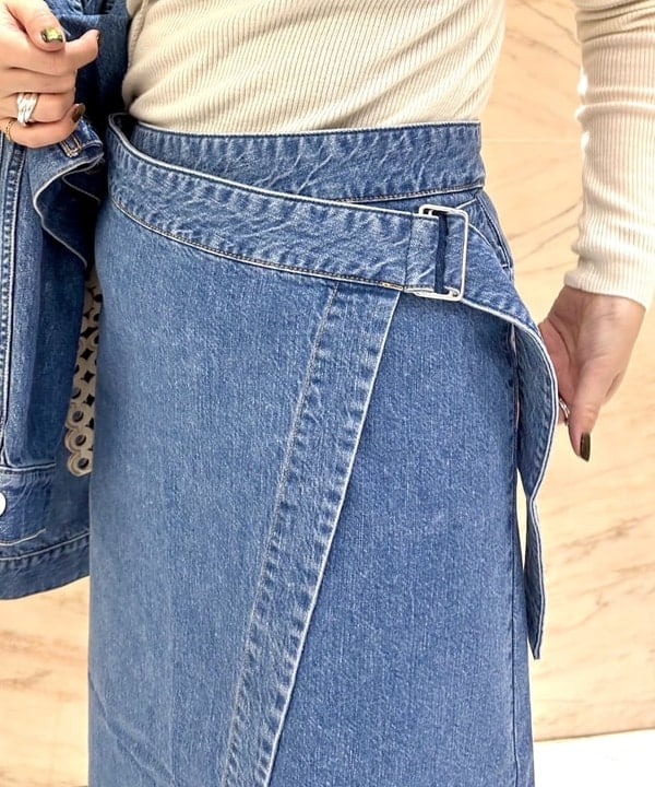 西村 章代さんの「BEAMS WOMEN｜【別注】upper hights / THE SHORT デニムジャケット」を使ったコーディネート