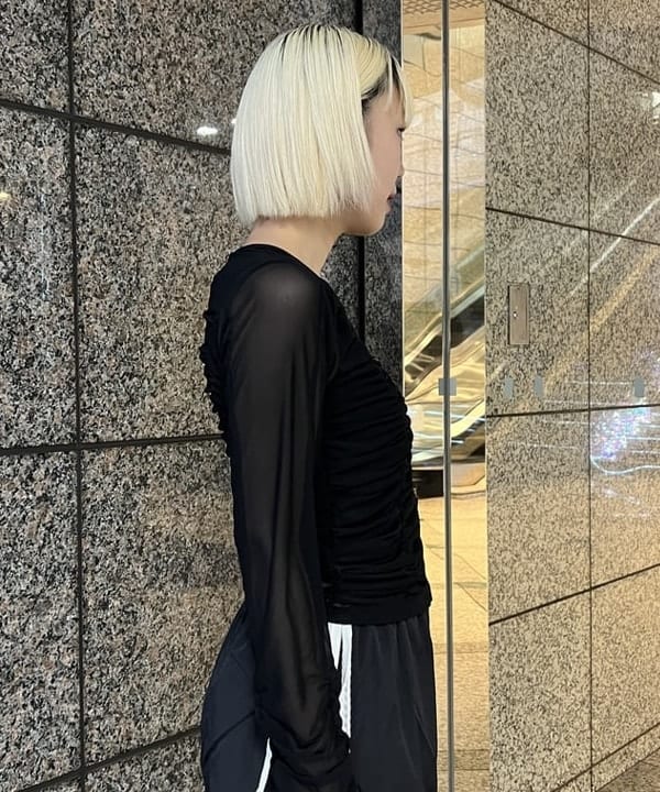 あさひさんの「BEAMS WOMEN｜チュール ギャザー カーディガン」を使ったコーディネート