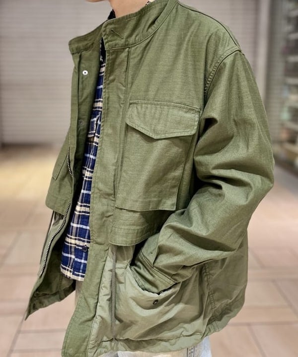 流聖さんの「BEAMS WOMEN｜バックサテン レイヤード M-65 ブルゾン」を使ったコーディネート