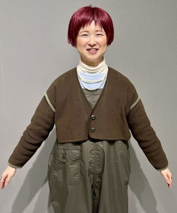 木村 梨香さんの「BEAMS WOMEN｜ショート ミリタリー ライナー カーディガン」を使ったコーディネート