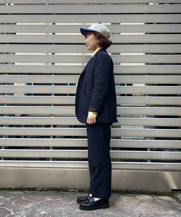 まつむさんの「BEAMS WOMEN｜BEAMS BOY / ポリエステル ウール 3ボタン ブレザー」を使ったコーディネート