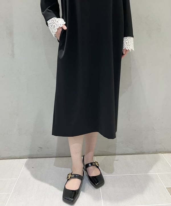 坂本 涼花さんの「BEAMS WOMEN｜ダブルクロス レースカフス ワンピース＊」を使ったコーディネート