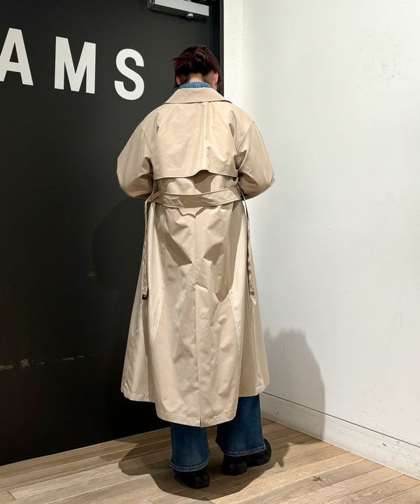 sakuraさんの「BEAMS WOMEN｜ヘリンボーン キリカエ ステンカラー コート」を使ったコーディネート