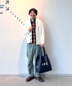 BEAMS F（ビームスF）【別注】BAFY / ケーブル ショールカラー