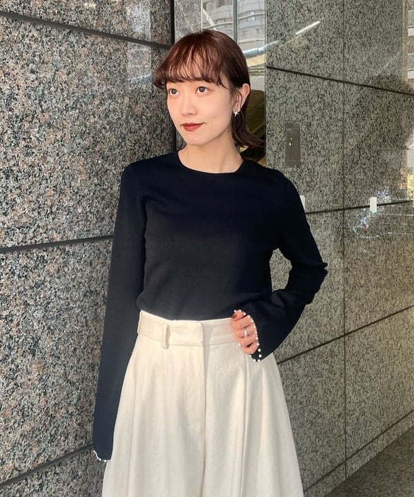 多田 日奈子さんの「BEAMS WOMEN｜アセテート ナイロン カーディガン」を使ったコーディネート