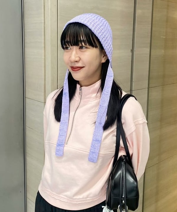 マツド ユメカさんの「BEAMS WOMEN｜スウェット ハーフジップ ハイネック プルオーバー」を使ったコーディネート