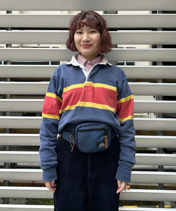 まつむさんの「BEAMS WOMEN｜GREGORY / 別注 VINTAGE HIP MATE NAVY」を使ったコーディネート