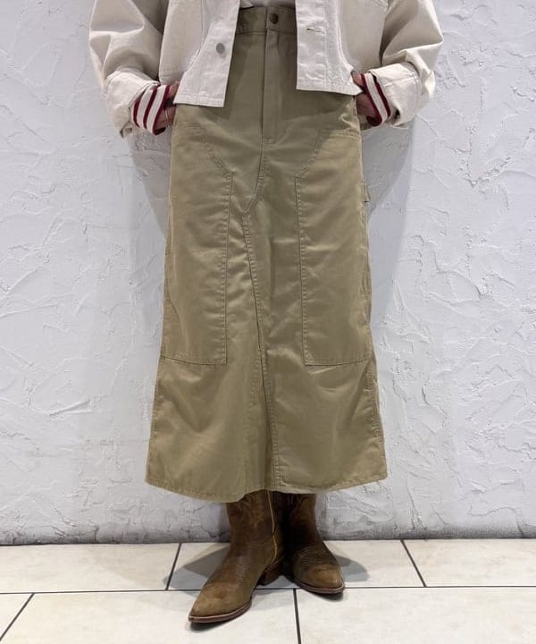 モモさんの「BEAMS WOMEN｜ダブルニー タイトスカート」を使ったコーディネート