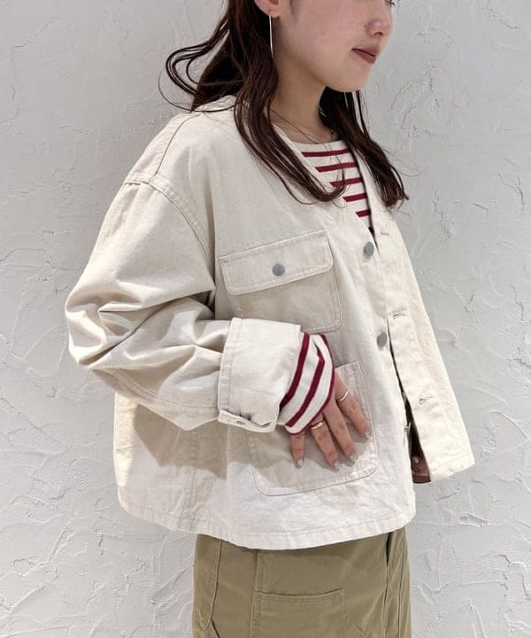 モモさんの「BEAMS WOMEN｜ダブルニー タイトスカート」を使ったコーディネート