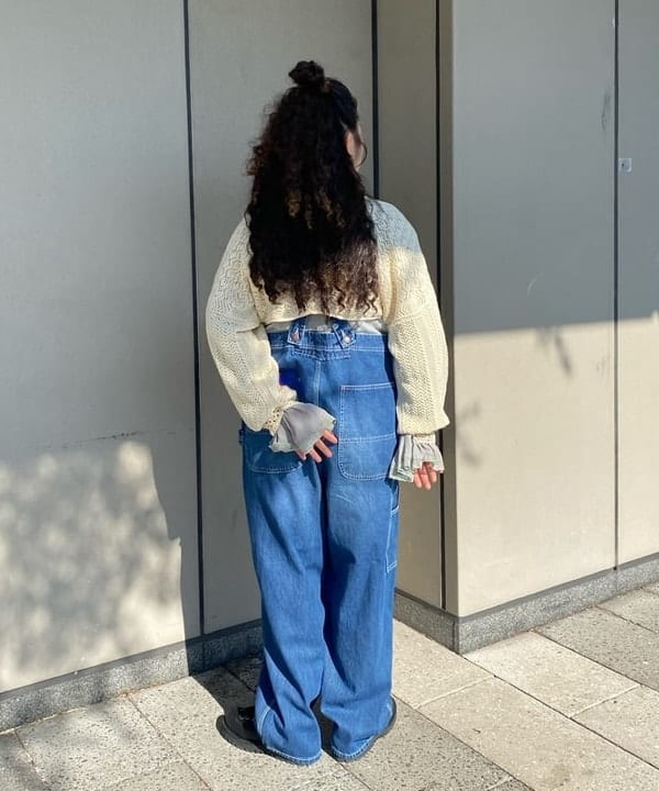 EMORIさんの「BEAMS WOMEN｜レース ニット ボレロ」を使ったコーディネート