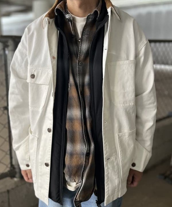 ザキサンさんの「BEAMS WOMEN｜【別注】UNIVERSAL OVERALL / デニムキャップ」を使ったコーディネート