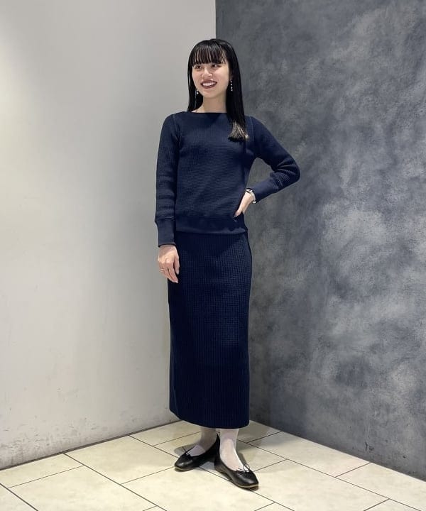 高木 菜央さんの「BEAMS WOMEN｜AK+1 / ニット トートバッグ」を使ったコーディネート