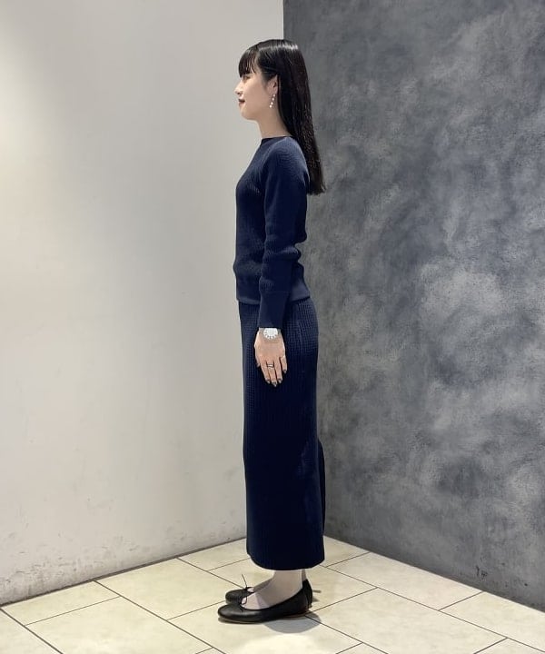 高木 菜央さんの「BEAMS WOMEN｜AK+1 / ニット トートバッグ」を使ったコーディネート