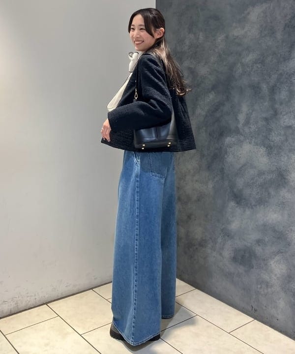 nodokaさんの「BEAMS WOMEN｜ツイード クルーネック ジャケット＊」を使ったコーディネート