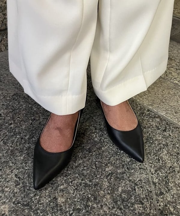大槻 まひろさんの「BEAMS WOMEN｜ハイウエスト ワイド ストレートパンツ＊」を使ったコーディネート