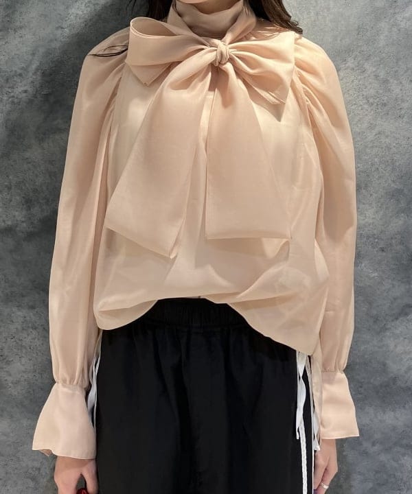 nodokaさんの「BEAMS WOMEN｜オーガンジー リボンブラウス」を使ったコーディネート