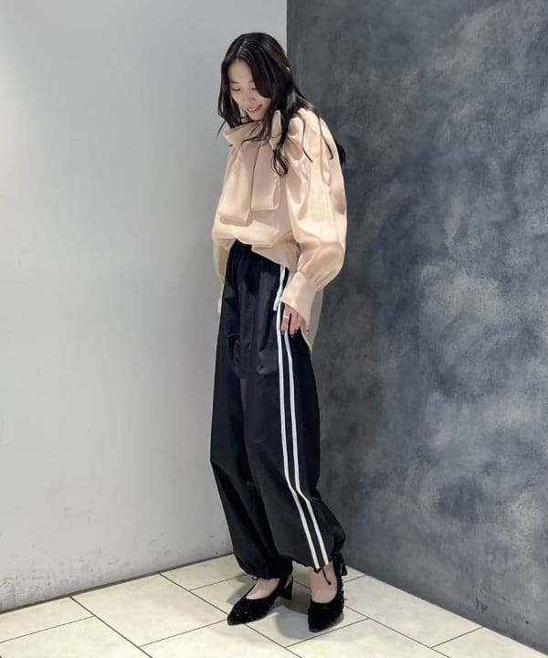 nodokaさんの「BEAMS WOMEN｜オーガンジー リボンブラウス」を使ったコーディネート