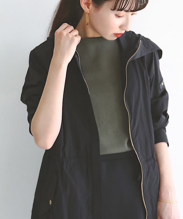 shibataさんの「BEAMS WOMEN｜TATRAS × Demi-Luxe BEAMS / 別注 CRIDORLA ナイロン フード ブルゾン」を使ったコーディネート