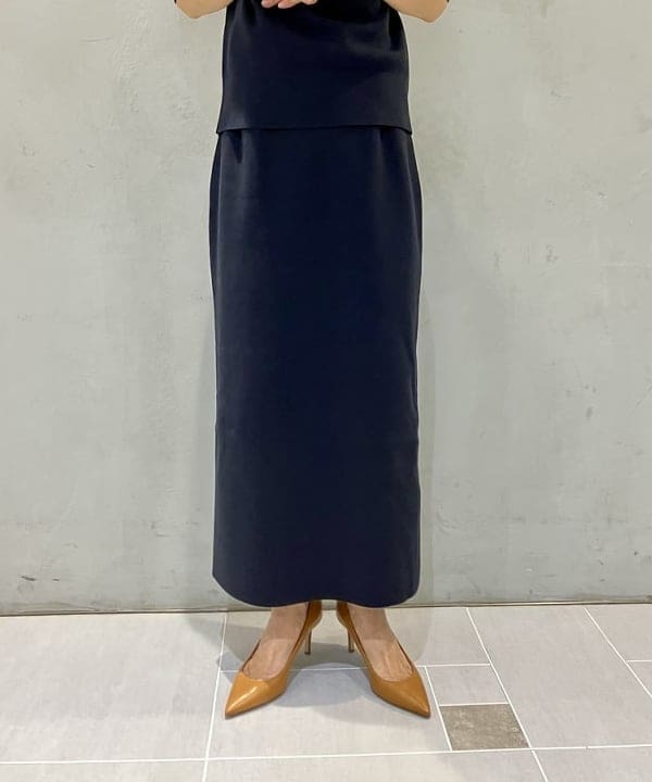 五十峯 さよさんの「BEAMS WOMEN｜シンプル ボートネックニット .M」を使ったコーディネート