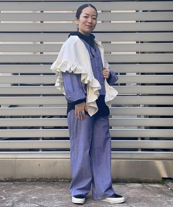 コウリキ　マミさんの「BEAMS WOMEN｜ストレート ランチパンツ」を使ったコーディネート