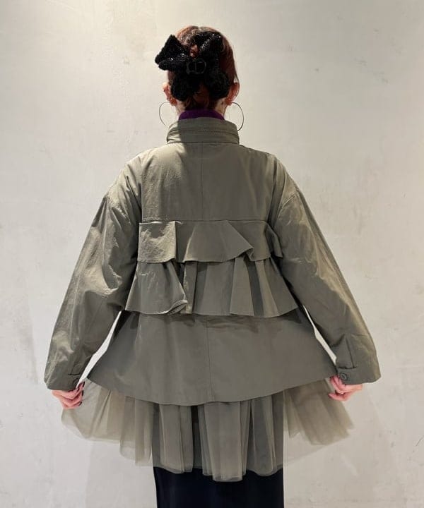 りかちょび/岸本梨佳さんの「BEAMS WOMEN｜ボーダー ポーチ」を使ったコーディネート