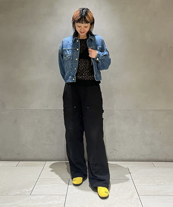 前田 優衣さんの「BEAMS WOMEN｜ストレッチレース クルーネック Tシャツ」を使ったコーディネート