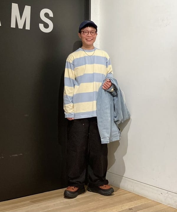 土田 達也さんの「BEAMS WOMEN｜シャンブレー フードシャツ」を使ったコーディネート